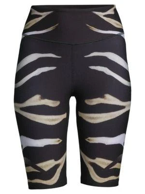 商品Camilla|Zebra-Print Bike Shorts,价格¥325,第3张图片详细描述