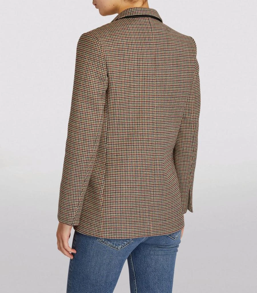 商品Sandro|Houndstooth Single-Breasted Blazer,价格¥1897,第4张图片详细描述