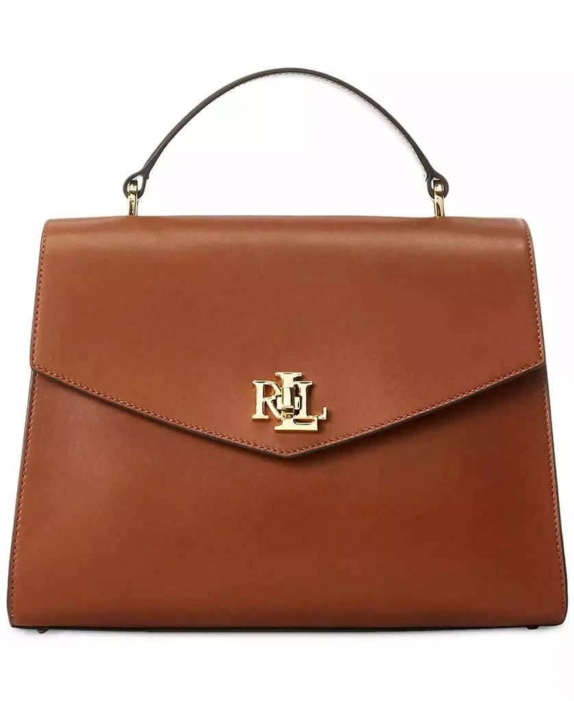 商品Ralph Lauren|Farrah Medium Leather Top-Handle Satchel,价格¥3196,第3张图片详细描述