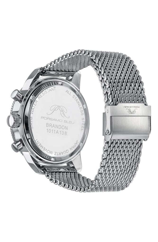 商品Porsamo Bleu|Brandon Mesh Strap Chronograph, 44mm,价格¥2447,第3张图片详细描述