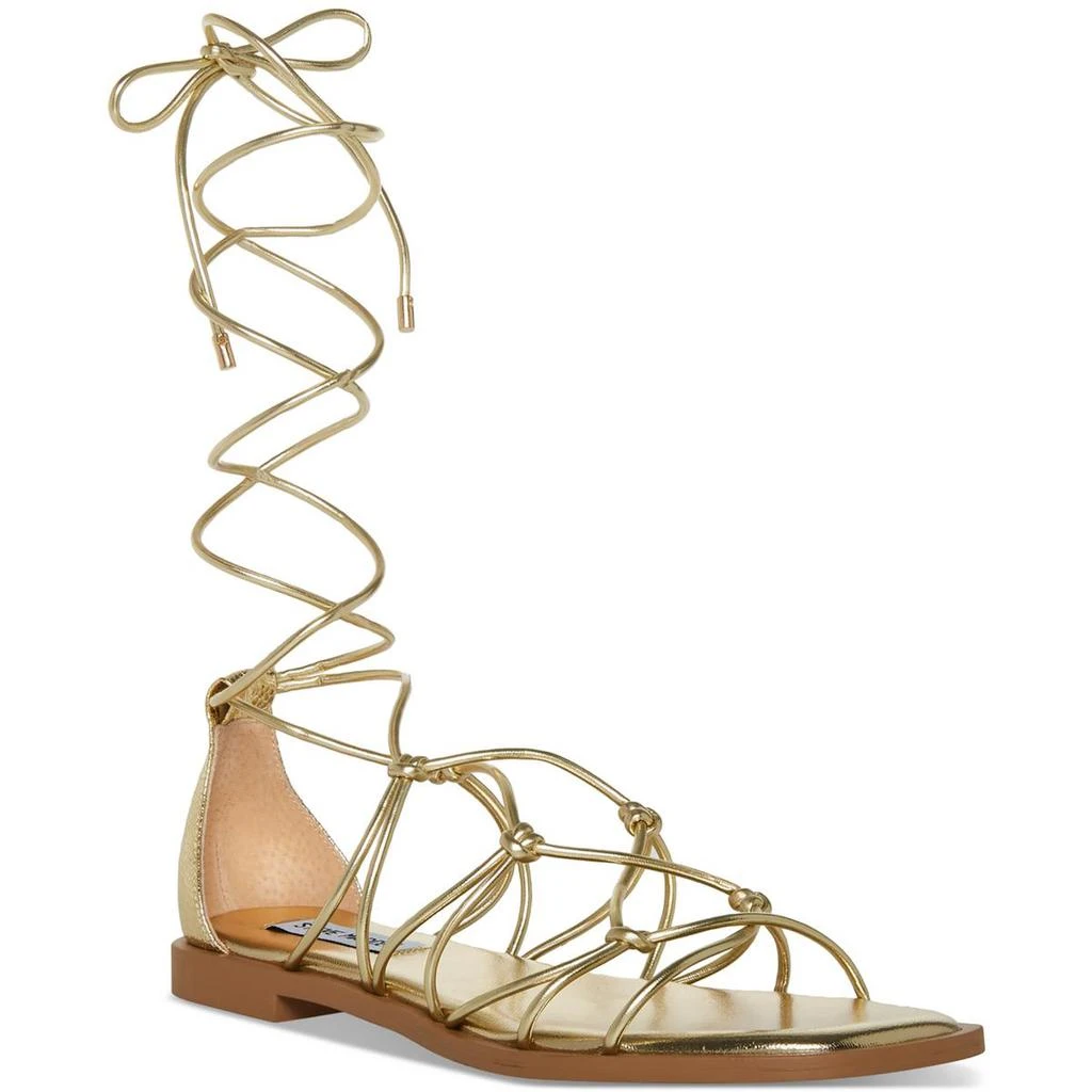 商品Steve Madden|Steve Madden Womens AINSLEY Warm Solid Strappy Sandals,价格¥101,第1张图片