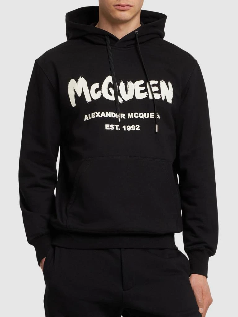 商品Alexander McQueen|Printed Cotton Sweatshirt,价格¥6267,第2张图片详细描述