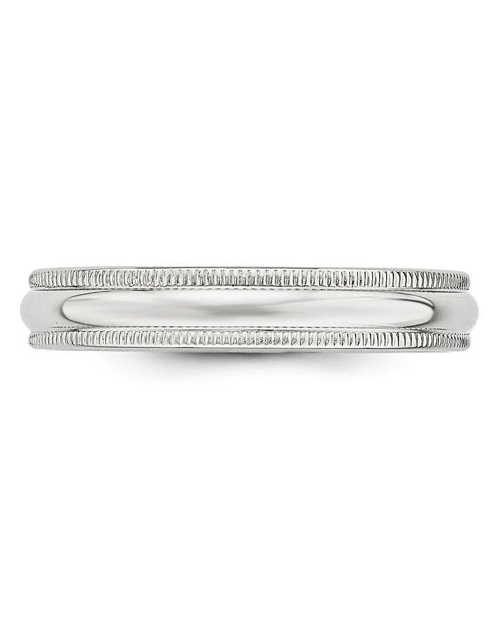 商品Bloomingdale's|Men's 4mm Half Round Milgrain Band 14K White Gold,价格¥3030,第3张图片详细描述