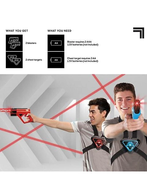 Sharper Image Two-Player Laser Tag Gun Blaster & Vest Armor Set 商品