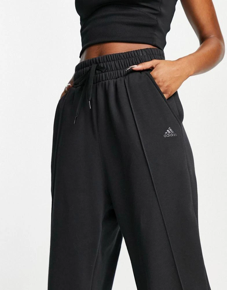 商品Adidas|adidas Training Hyperglam fleeced joggers in black,价格¥256,第3张图片详细描述