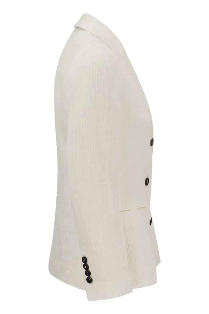 商品Brunello Cucinelli|BRUNELLO CUCINELLI Linen and cotton canneté blazer with monile,价格¥16851,第3张图片详细描述