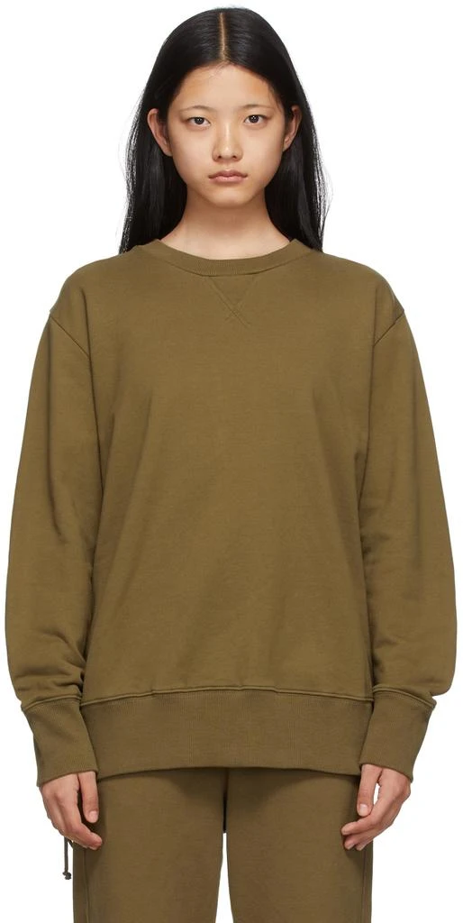 商品MAISON MARGIELA|Khaki Spliced Sweatshirt,价格¥1018,第1张图片