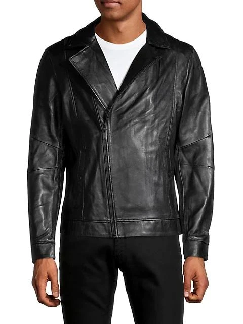 商品RON TOMSON|Fleece Hood Leather Jacket,价格¥1874,第3张图片详细描述