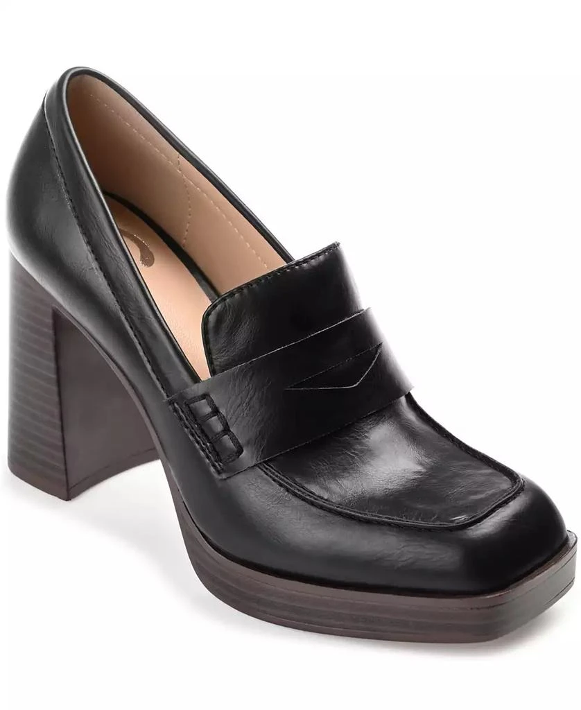 商品Journee Collection|Women's Ezzey Block Heel Loafers,价格¥544,第1张图片