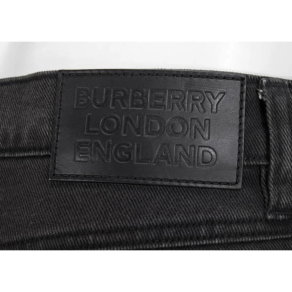 商品Burberry|Burberry Mens Black Straight Fit Washed Jeans, Waist Size 28R,价格¥717,第3张图片详细描述