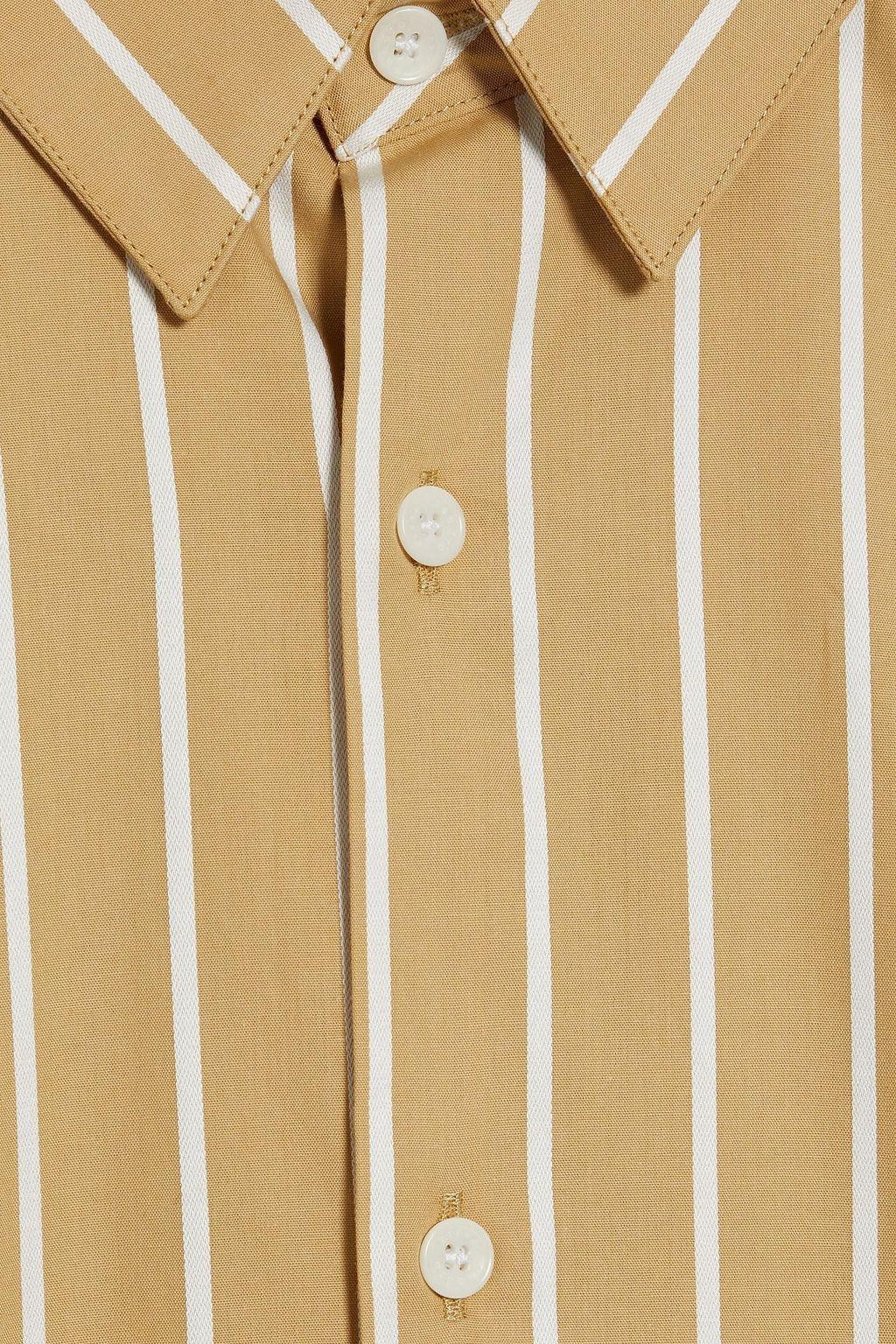商品Sandro|Striped cotton-poplin shirt,价格¥826,第6张图片详细描述