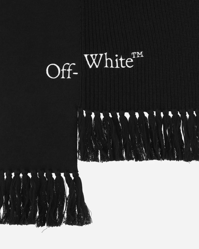 商品Off-White|Glitch Bookish Knit Scarf Black,价格¥1556,第4张图片详细描述