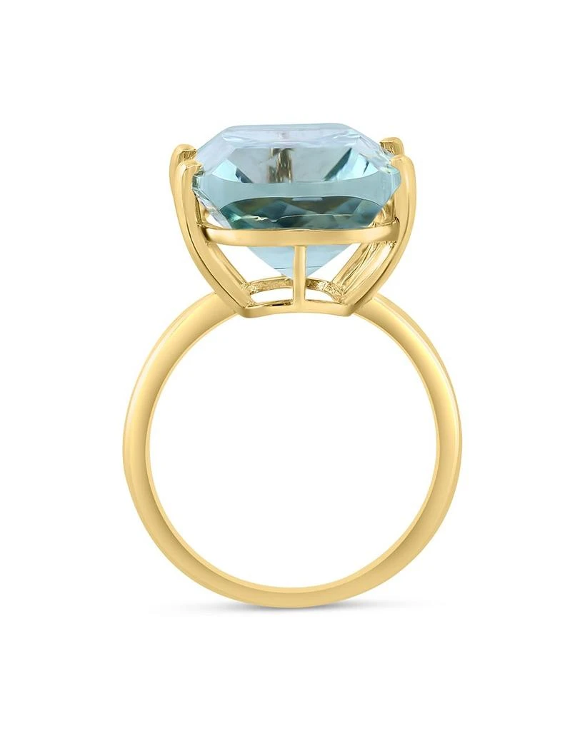 Prasiolite Statement Ring in 14K Yellow Gold 商品