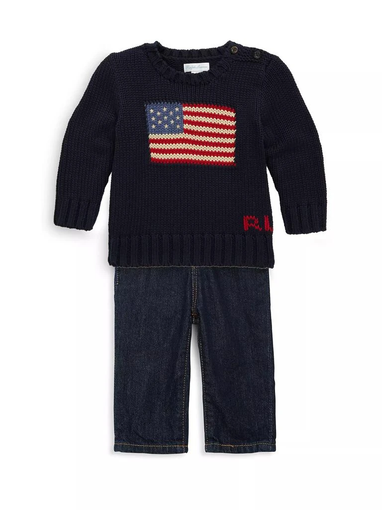 商品Ralph Lauren|Baby Boy's Hampton Straight Stretch Jeans,价格¥336,第2张图片详细描述