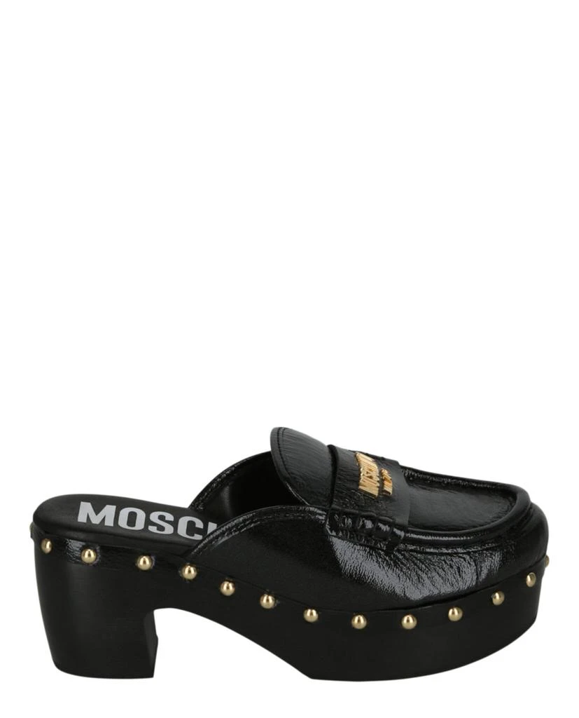 商品Moschino|Patent Leather Logo Clogs,价格¥3834,第1张图片