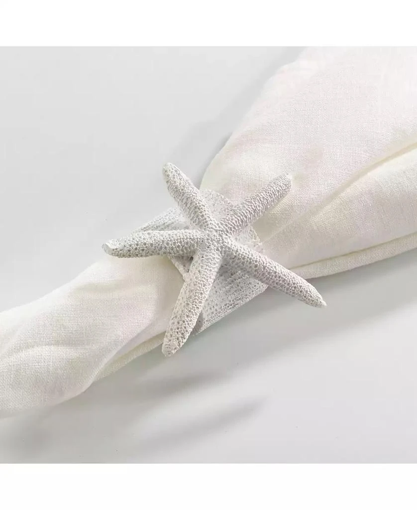 商品Saro Lifestyle|Neptune Collection Starfish Napkin Ring, Set of 4,价格¥175,第3张图片详细描述
