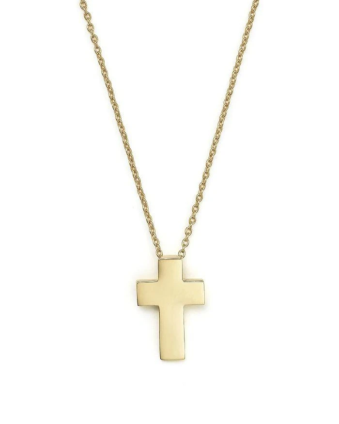 商品Roberto Coin|18K Yellow Gold "Tiny Treasure" Cross Pendant Necklace, 18",价格¥5446,第1张图片详细描述