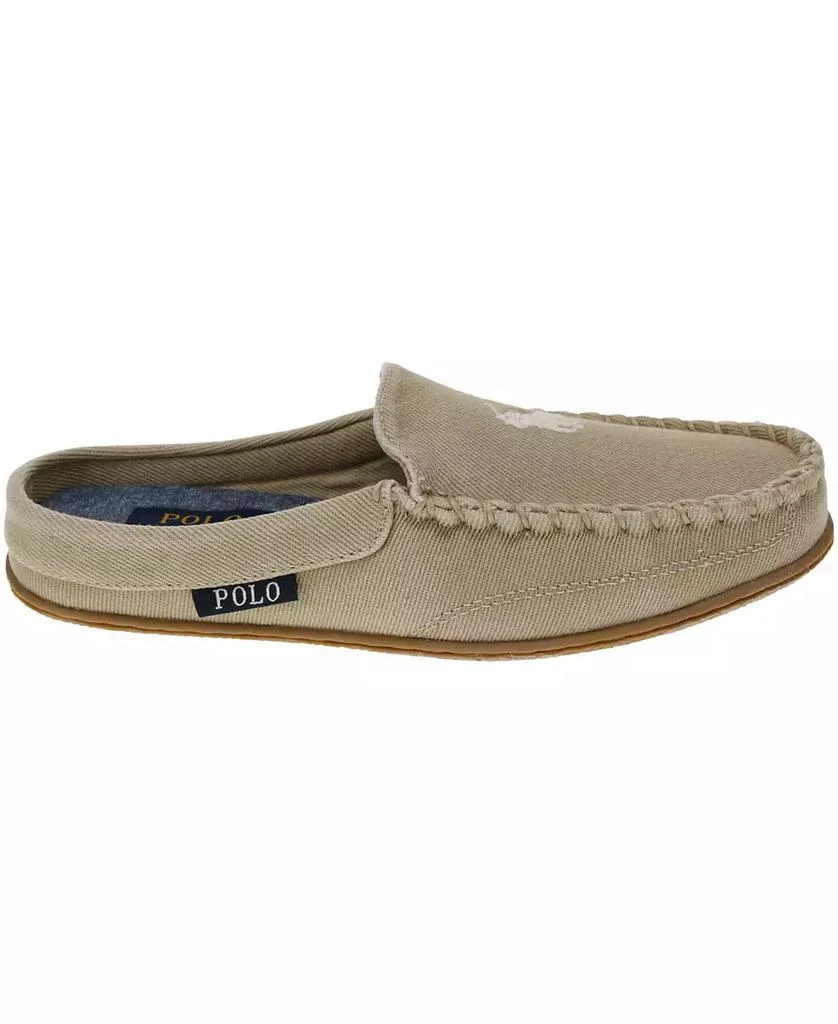 商品Ralph Lauren|Women's Collins Washed Twill Fabric Moccasin Mule Slippers,价格¥608,第2张图片详细描述