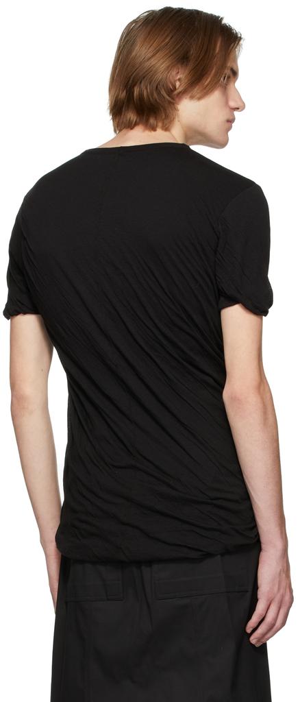 Black Double Short Sleeve T-Shirt商品第3张图片规格展示