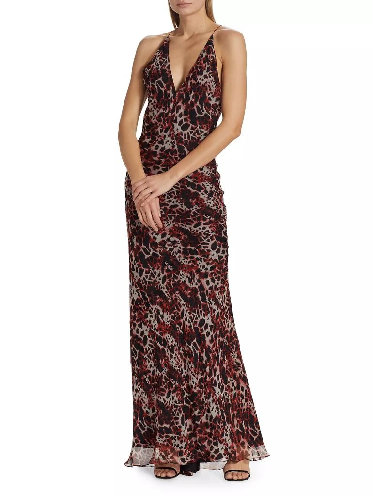 商品Adriana Iglesias|Farne Leopard Silk Slipdress,价格¥5341,第3张图片详细描述