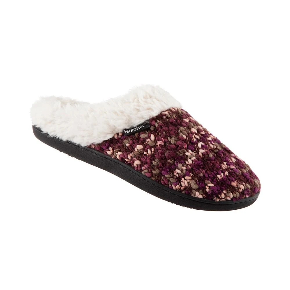 商品Isotoner Signature|Women's Sweater Chunky Knit Amanda Hoodback Slippers,价格¥225,第1张图片