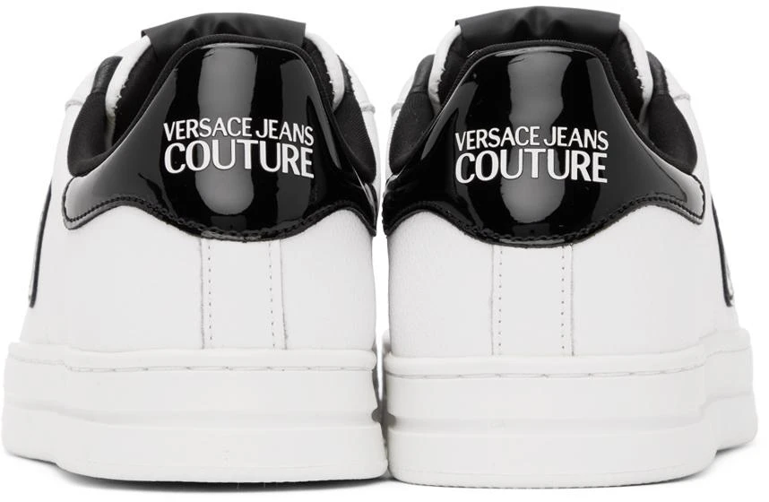 商品Versace|White 88 V-Emblem Court Sneakers,价格¥597,第2张图片详细描述