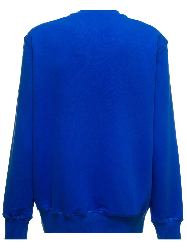 商品Alexander McQueen|Blue Sweatshirt In Fleece Cotton With Tonal Logo Print On The Front Alexander Mcqueen Man,价格¥2955,第2张图片详细描述