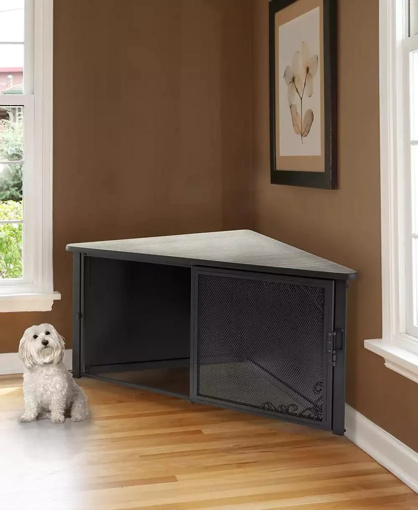 商品Richell|Accent Corner Table Pet Crate - Medium,价格¥3825,第3张图片详细描述
