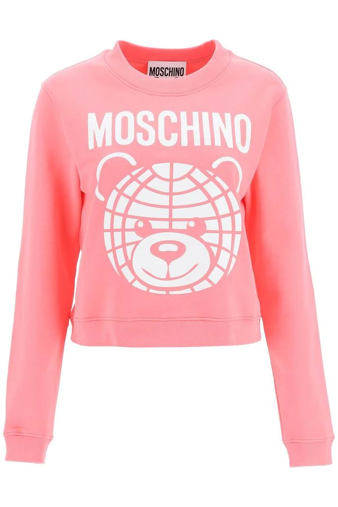 商品Moschino|Moschino cropped sweatshirt with teddy print,价格¥1053,第1张图片