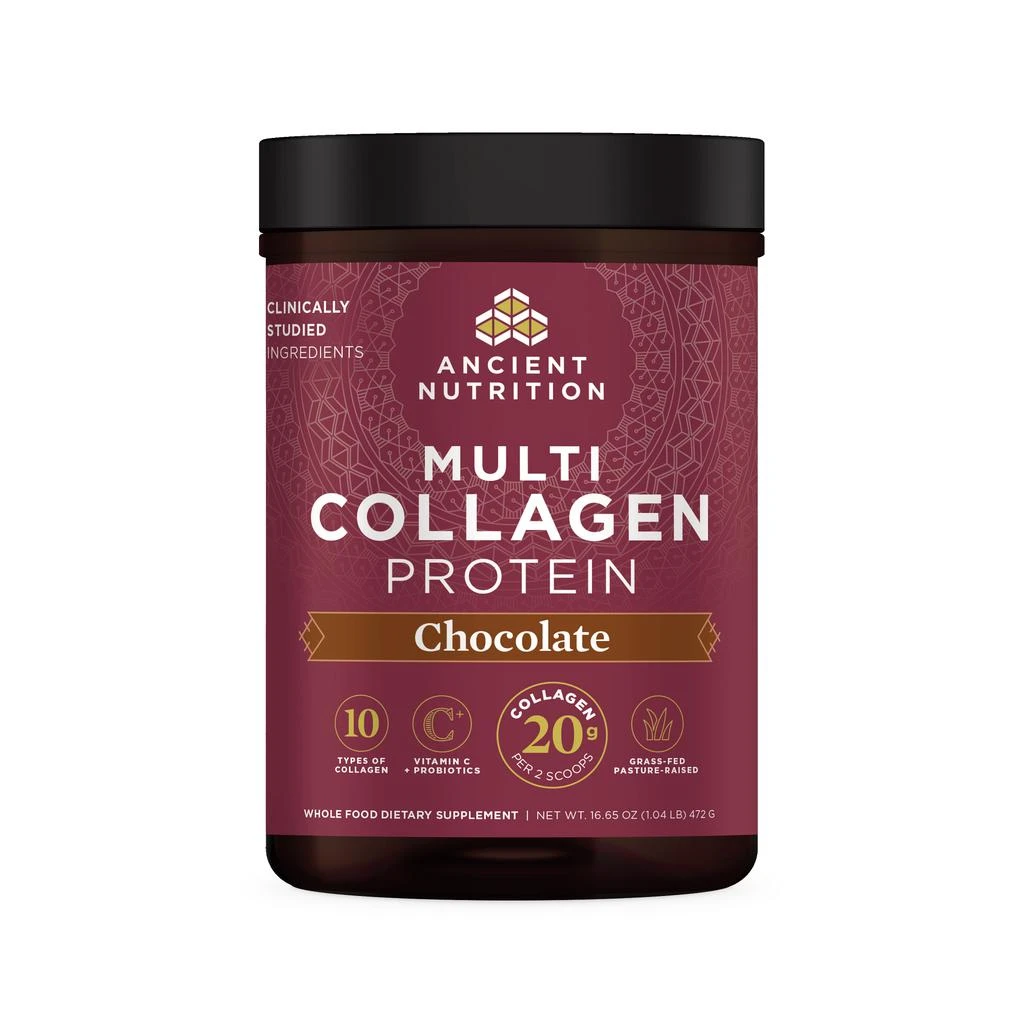 商品Ancient Nutrition|Multi Collagen Protein Powder Chocolate - CTN,价格¥402,第1张图片