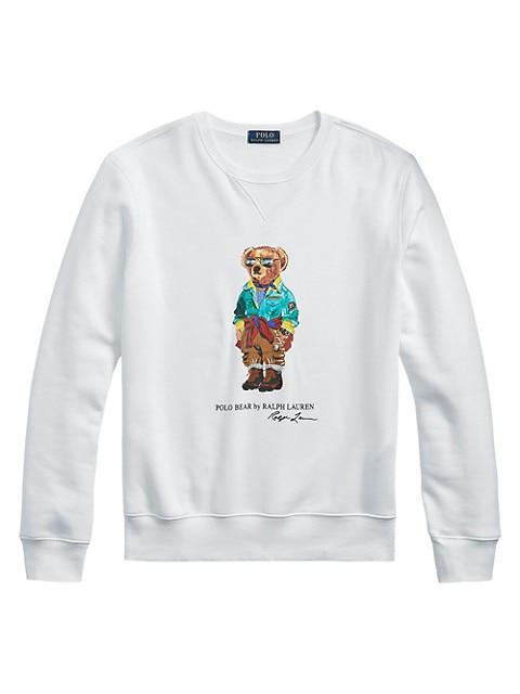 商品Ralph Lauren|Graphic Fleece Long-Sleeve Sweatshirt,价格¥1195,第1张图片