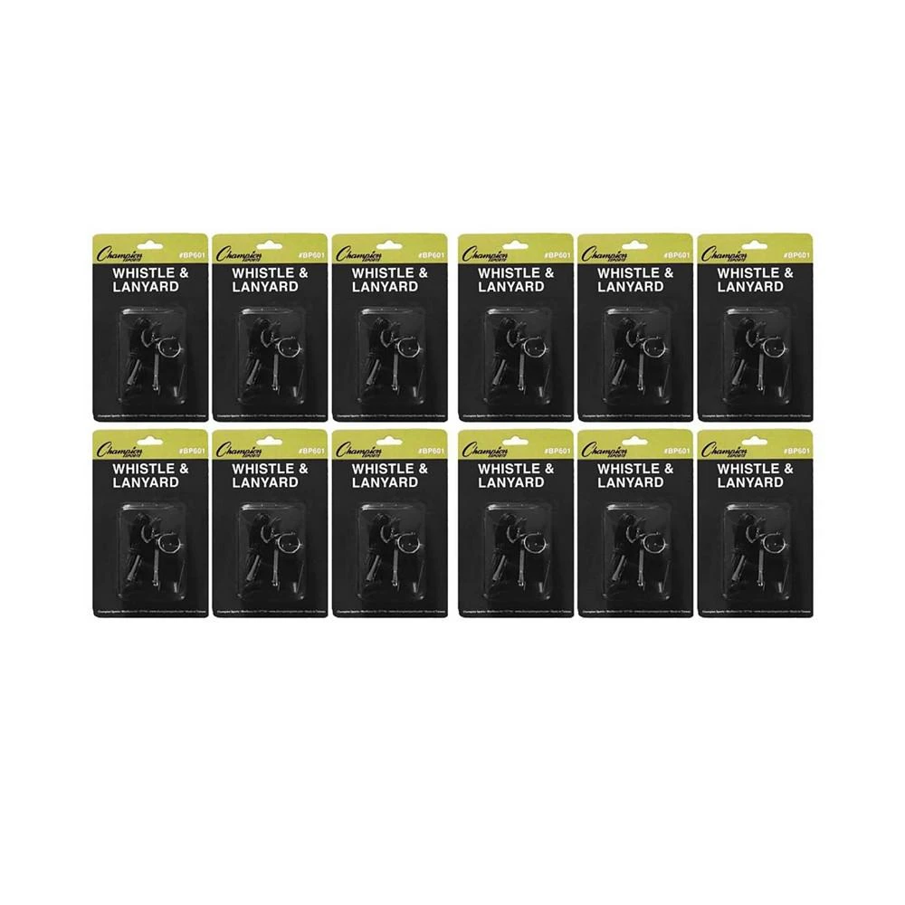 商品Champion Sports|Plastic Whistle Lanyard Pack, Set of 12,价格¥232,第1张图片