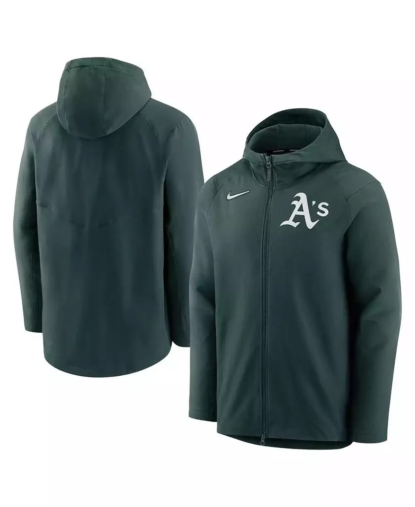 商品NIKE|Men's Green, Oakland Athletics Authentic Collection Full-Zip Hoodie Performance Jacket,价格¥929,第1张图片