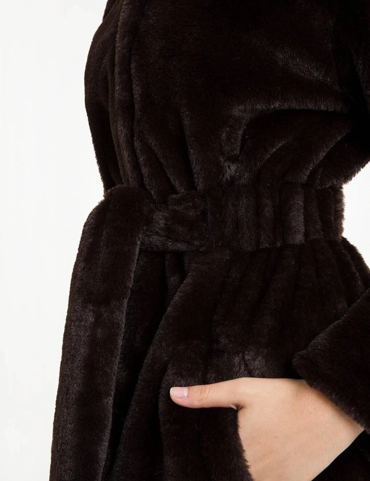 商品Pixie Market|Faux Mink Fur Robe Coat,价格¥1045,第3张图片详细描述