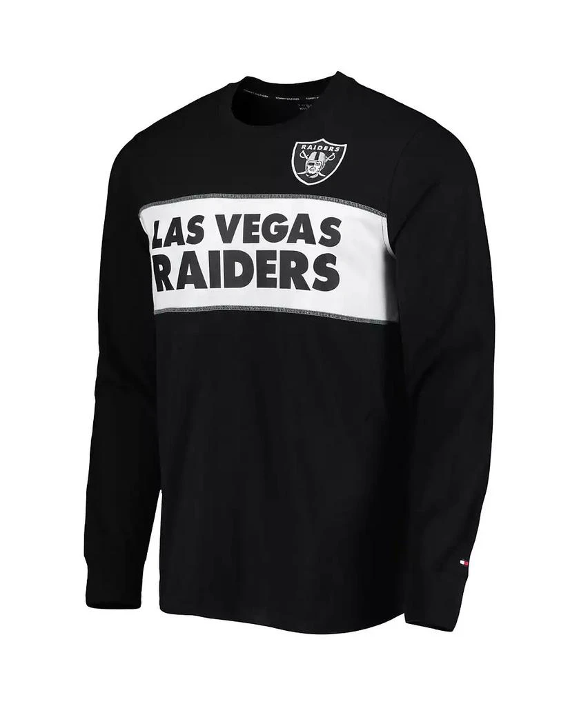 商品Tommy Hilfiger|Men's Black Las Vegas Raiders Peter Team Long Sleeve T-shirt,价格¥371,第4张图片详细描述