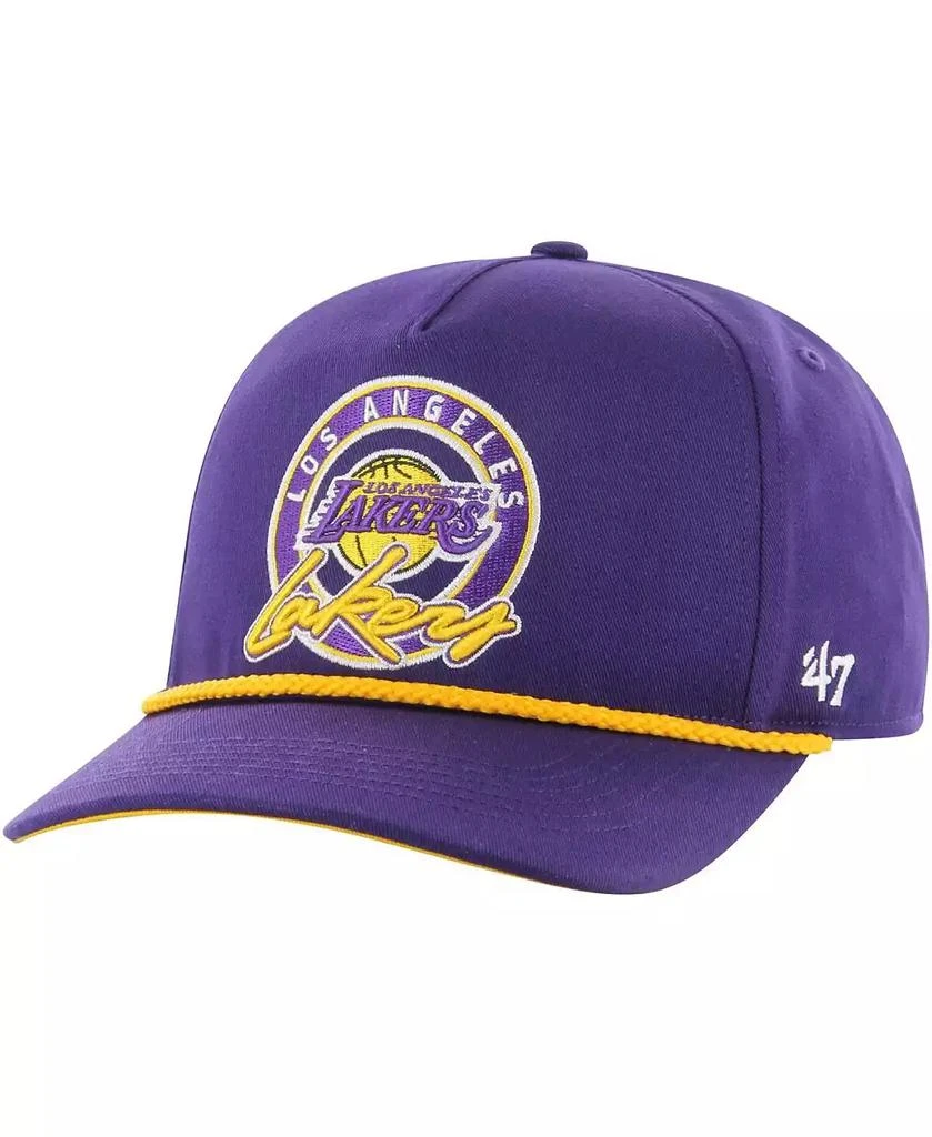 商品47 Brand|Men's Purple Los Angeles Lakers Ring Tone Hitch Snapback Hat,价格¥288,第1张图片