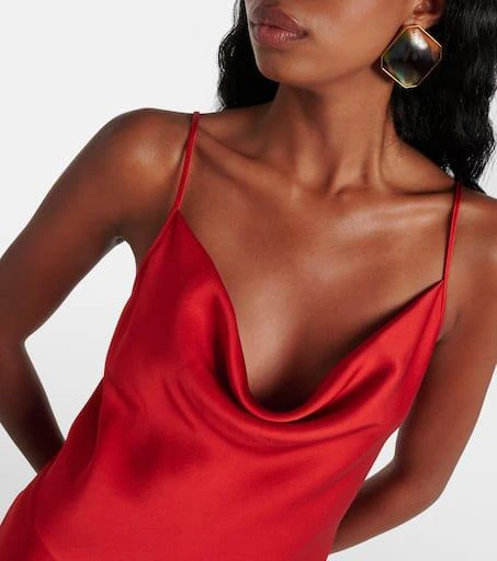 商品Max Mara|Netto satin slip dress,价格¥4017,第4张图片详细描述