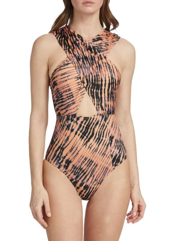 商品Ulla Johnson|Keiran Maillot Tie Dye One Piece Swimsuit,价格¥763,第1张图片
