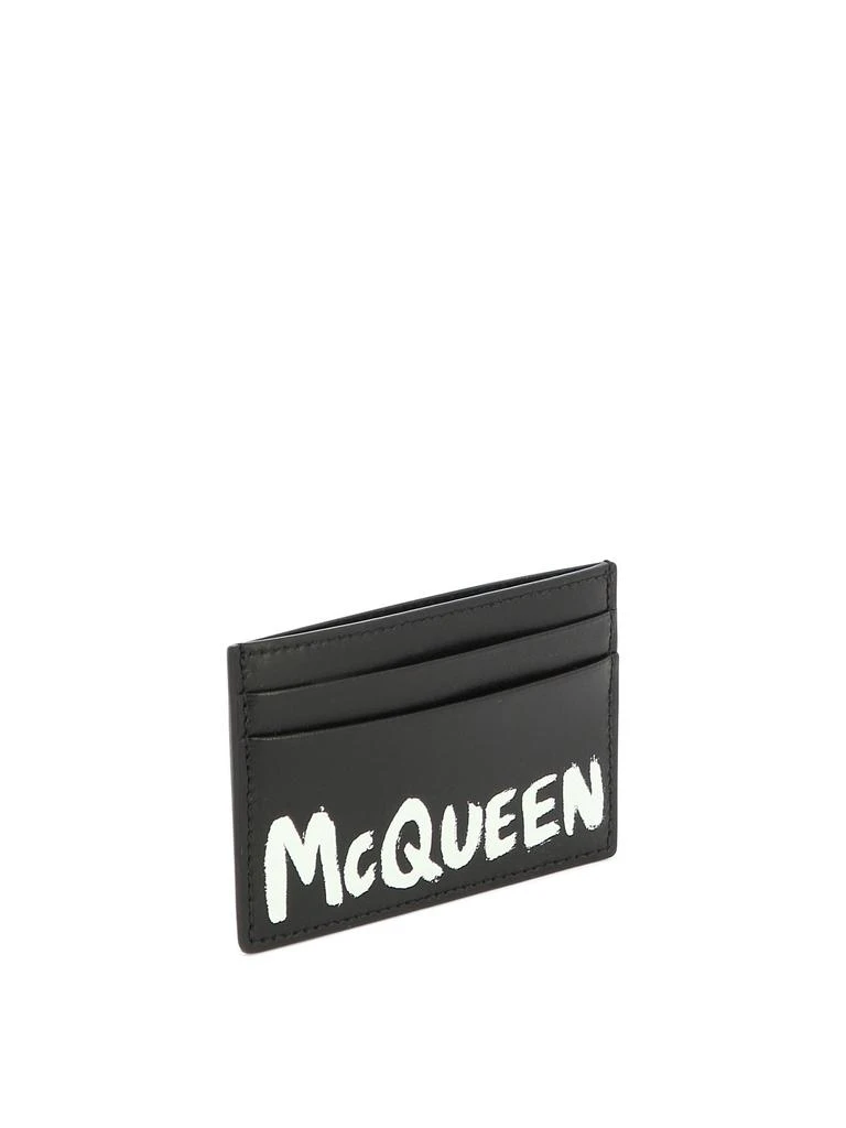 商品Alexander McQueen|Mcqueen Graffiti Wallets & Card Holders Black,价格¥922,第2张图片详细描述