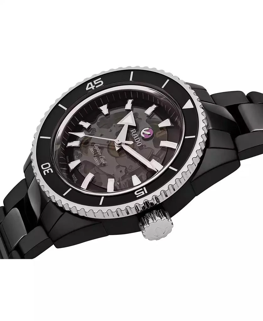 商品Rado|Men's Swiss Automatic Captain Cook Black High Tech Ceramic Bracelet Watch 43mm,价格¥30287,第3张图片详细描述