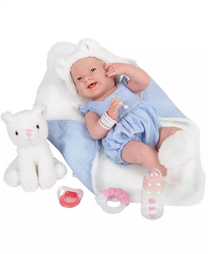 商品JC TOYS|La Newborn 15" Real Girl Baby Doll with Pet Cat Set, 10 Pieces,价格¥523,第1张图片