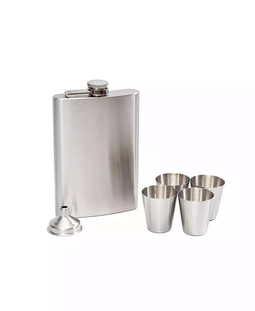 商品Cambridge Silversmiths|Stainless Steel Flask, 6 Piece Set,价格¥105,第1张图片