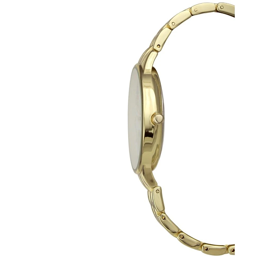 商品Charter Club|Women's Gold-Tone Mixed Metal Flower Face Bracelet Watch, 36mm, Created for Macy's,价格¥222,第4张图片详细描述