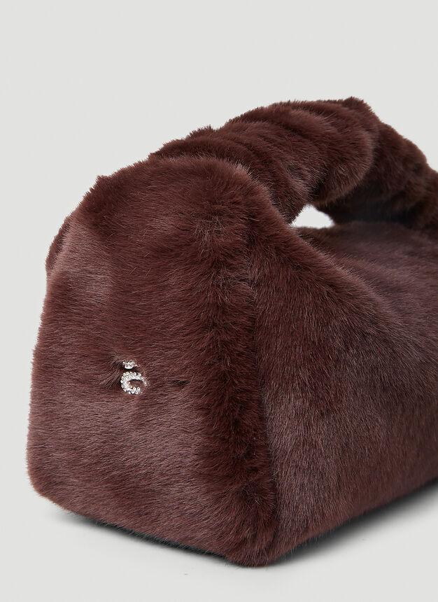 Scrunchie Small Handbag in Burgundy商品第4张图片规格展示