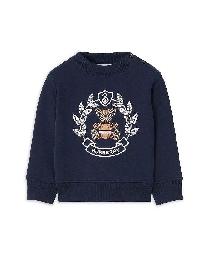 商品Burberry|Girls' Thomas Bear Print Cotton Sweatshirt - Baby,价格¥2260,第1张图片详细描述