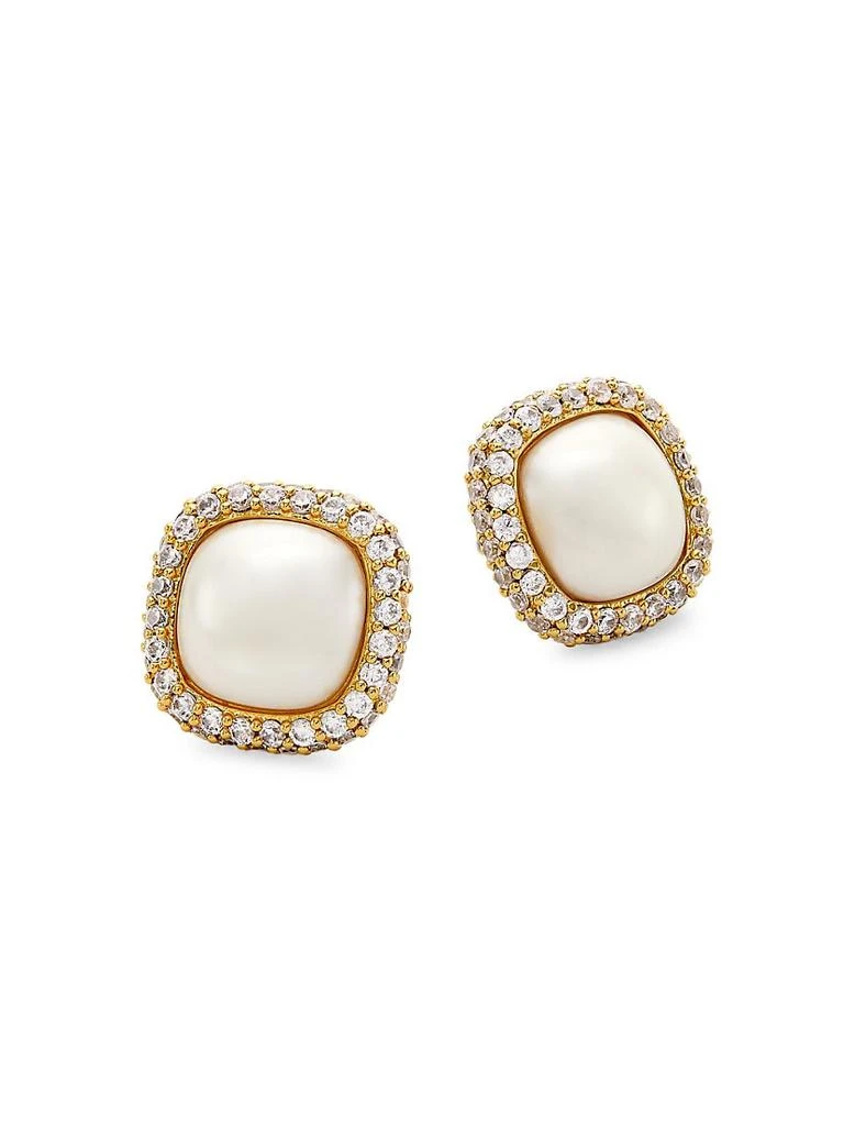 商品Kate Spade|Goldtone, Resin & Cubic Zirconia Stud Earrings,价格¥303,第1张图片