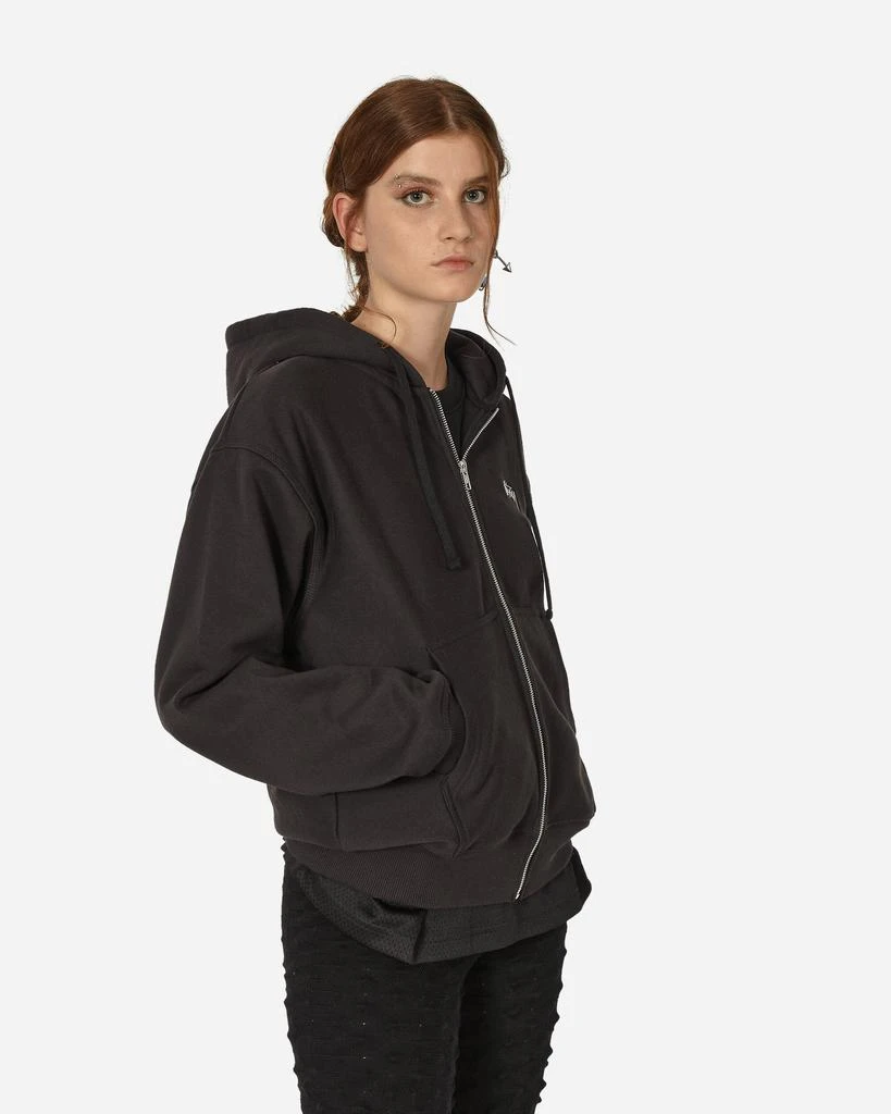 商品STUSSY|Stock Logo Zip Hooded Sweatshirt Black,价格¥1148,第1张图片