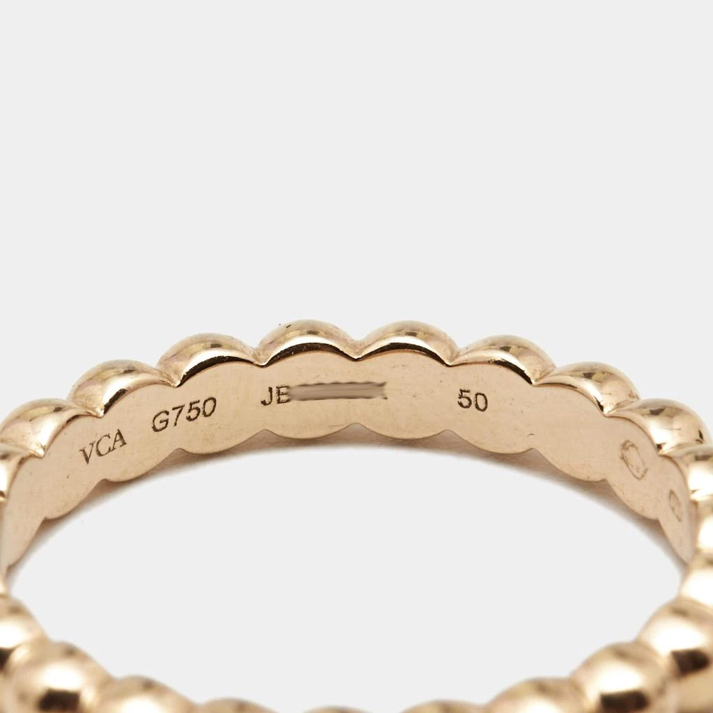 商品[二手商品] Van Cleef & Arpels|Van Cleef & Arpels Perlée Pearls 18k Rose Gold Medium Model Ring Size 50,价格¥8988,第4张图片详细描述