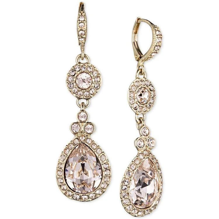 商品Givenchy|Gold-Tone Crystal and Pavé Double Drop Earrings,价格¥359,第2张图片详细描述