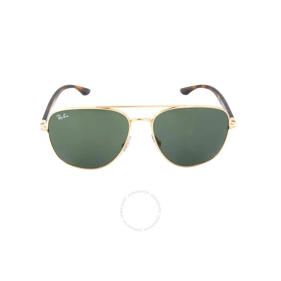 商品Ray-Ban|Green Aviator Unisex Sunglasses RB3683 001/31 56,价格¥708,第1张图片